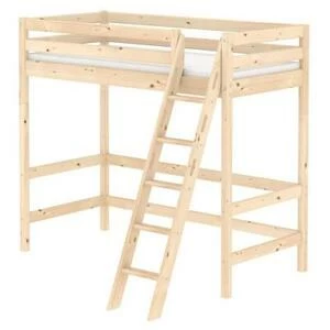 Кровать Flexa Classic высокая с наклонной лестницей, лакированная, 190 см