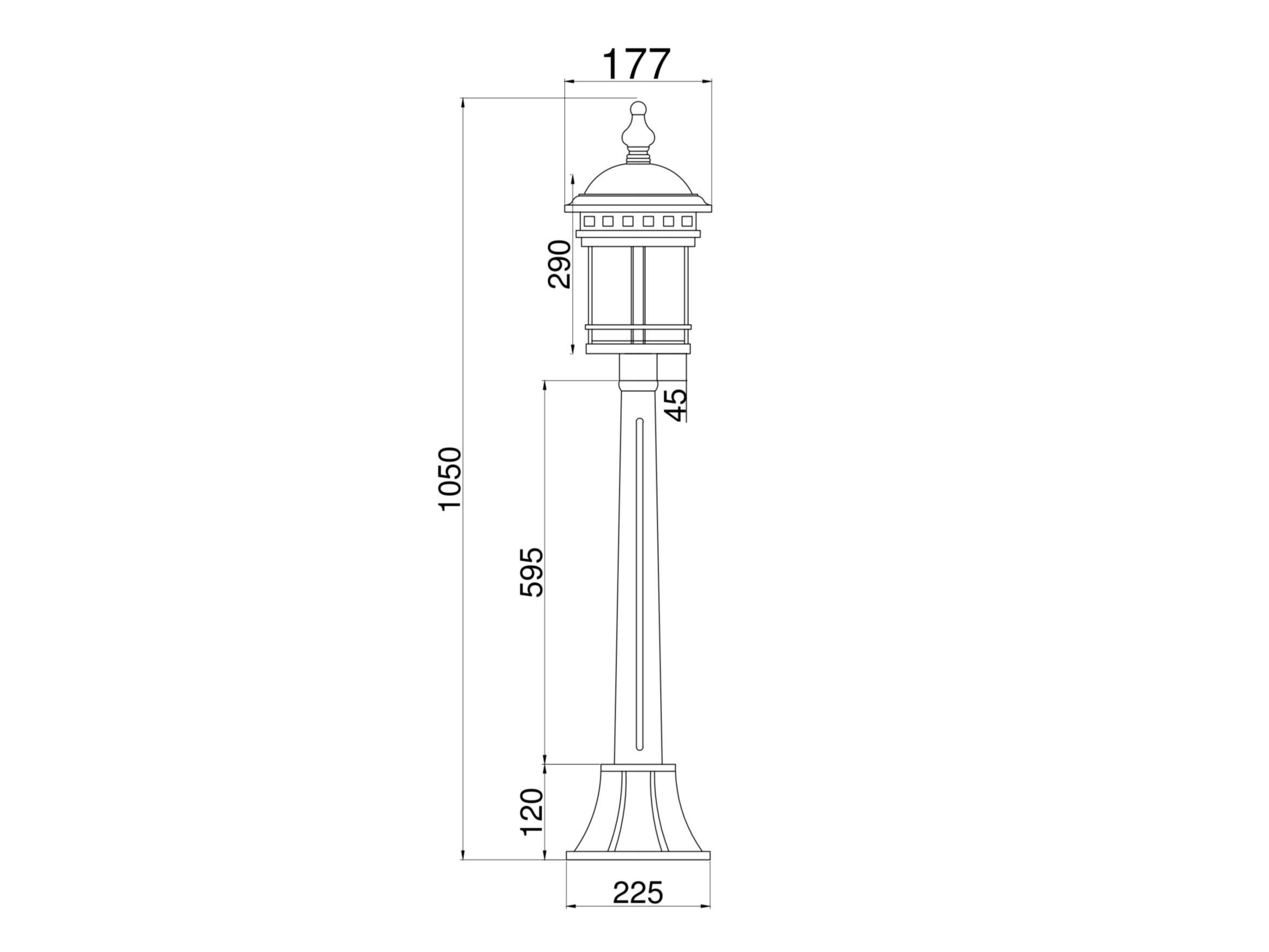 Алюминиевый световой столб Maytoni Саламанка ARCH-00018691 - Вид №2