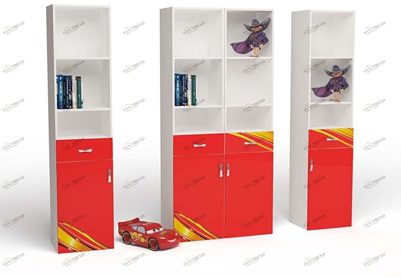 Стеллаж узкий ABC-KING Champion , красная (сторона левая) 4631148150232