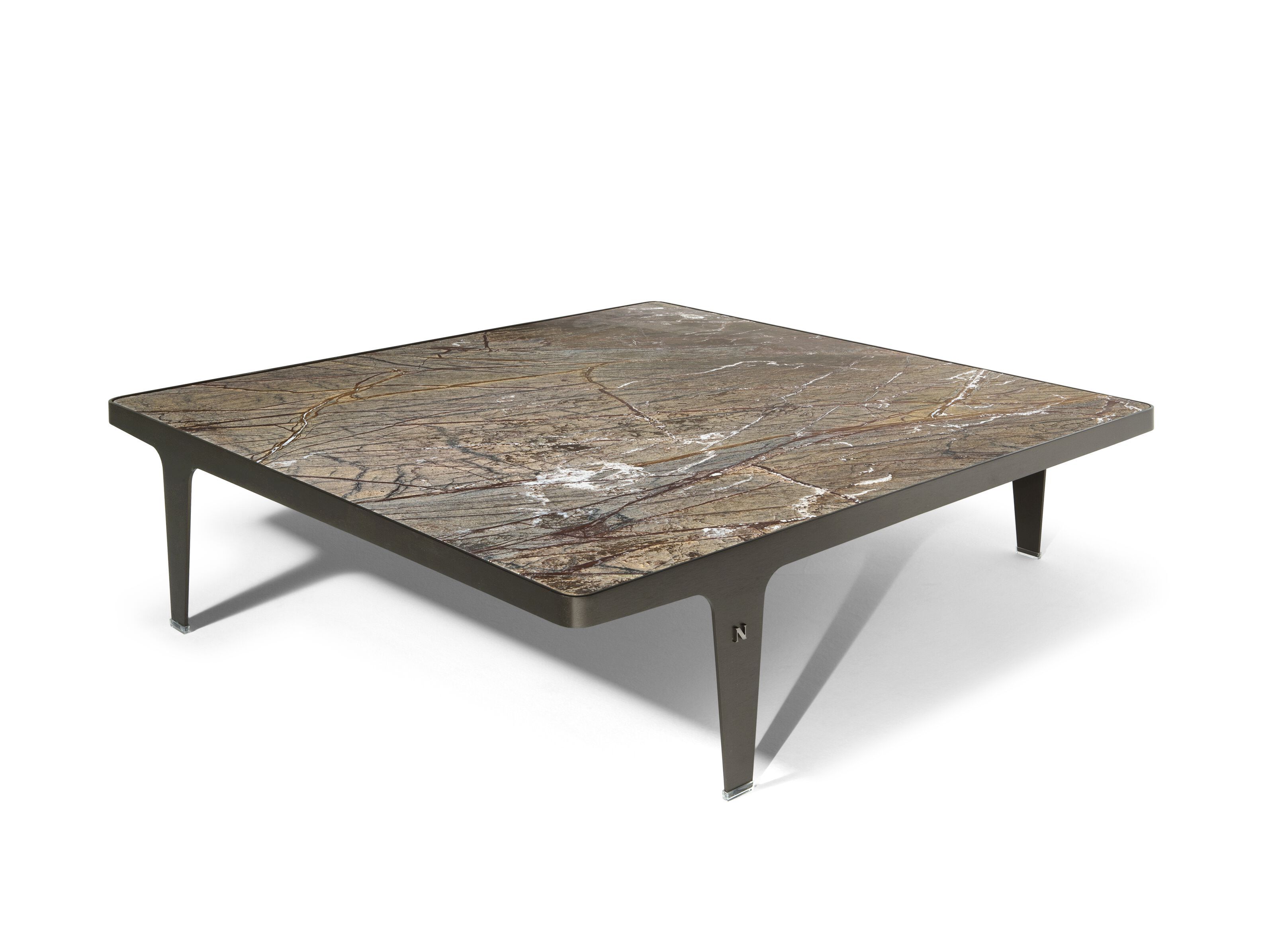 Низкий квадратный журнальный столик с мраморной столешницей Natuzzi Italia Herman ARCH-00030433 - Вид №5