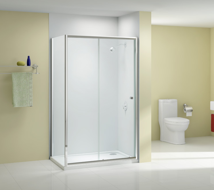 Торцевая панель для монтажа с дверью A1207E0 Merlyn Ionic Хромированный 