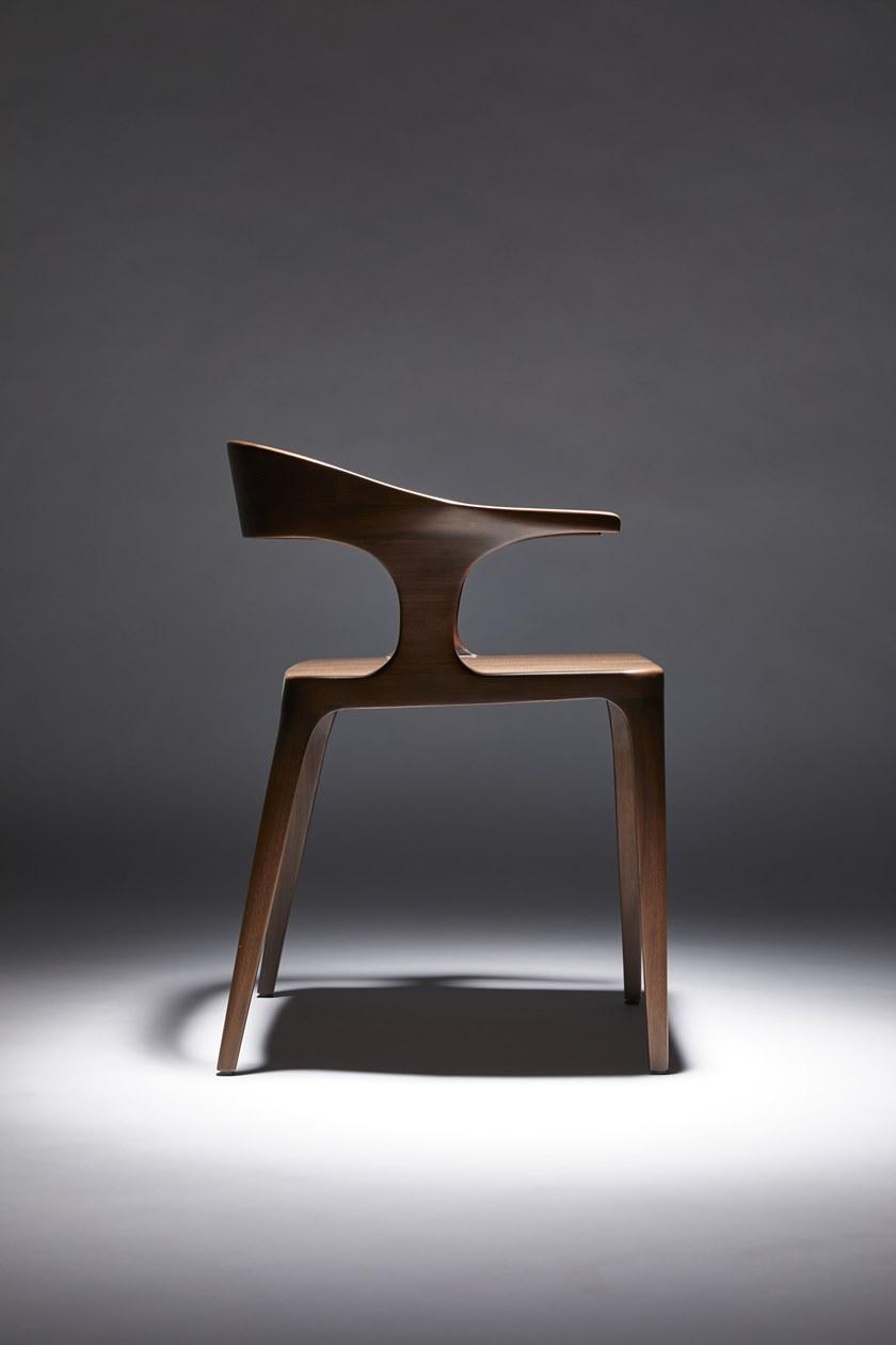 REDA AMALOU DESIGN Стул из орехового дерева sun-id-1479520 - Вид №1