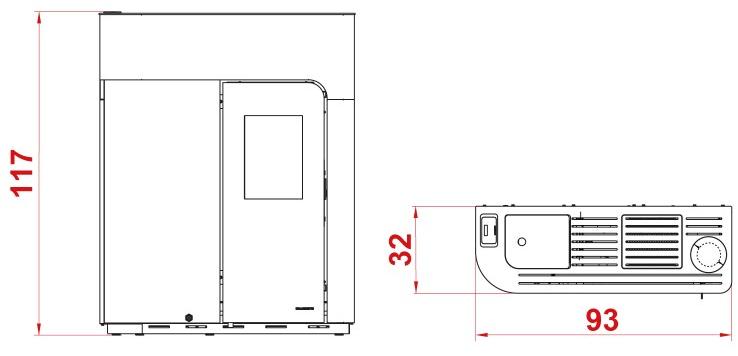 PALAZZETTI Пеллетная печь из стали и стекла класса а ++ Elisabeth sun-id-1427109 - Вид №2