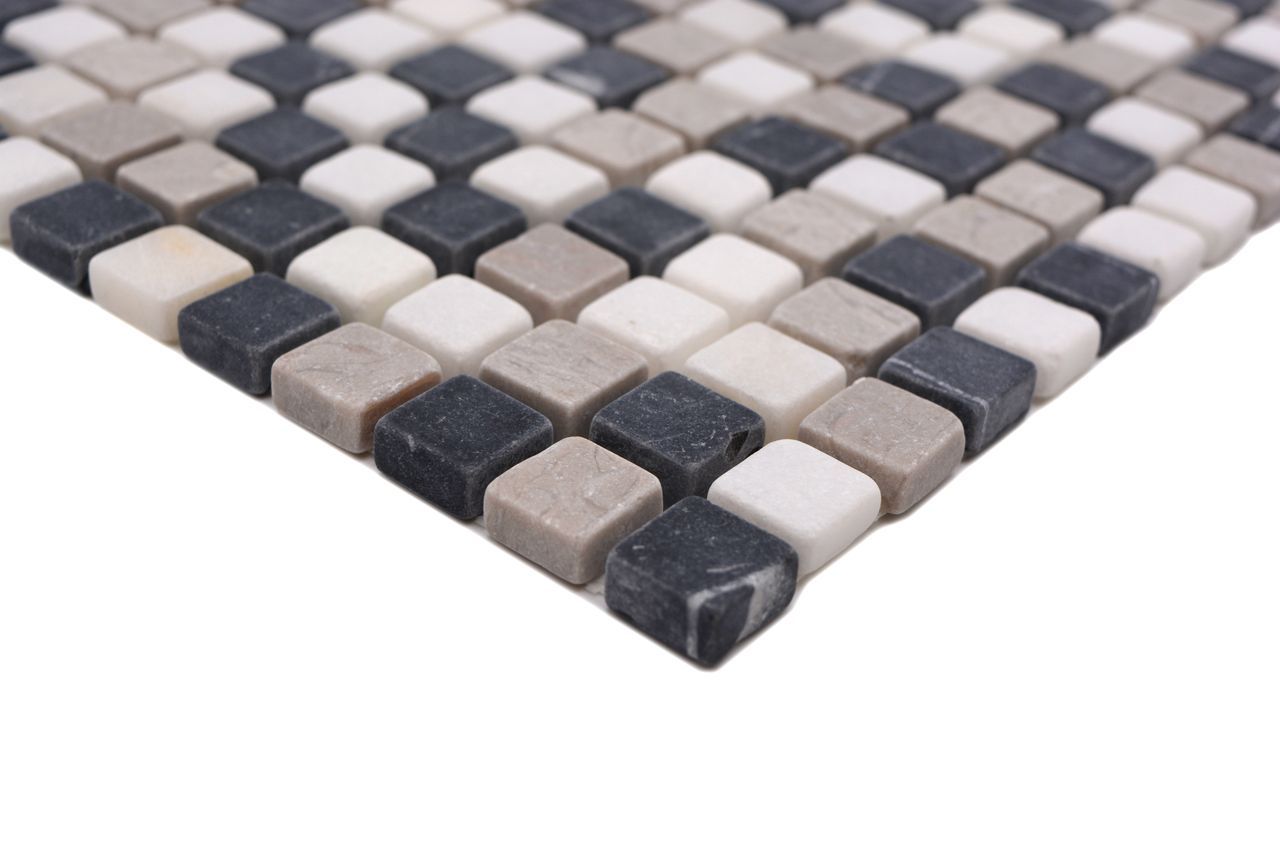 Мраморная мозаика Botticino, серая и черная Mosaix ARCH-00136803 - Вид №4