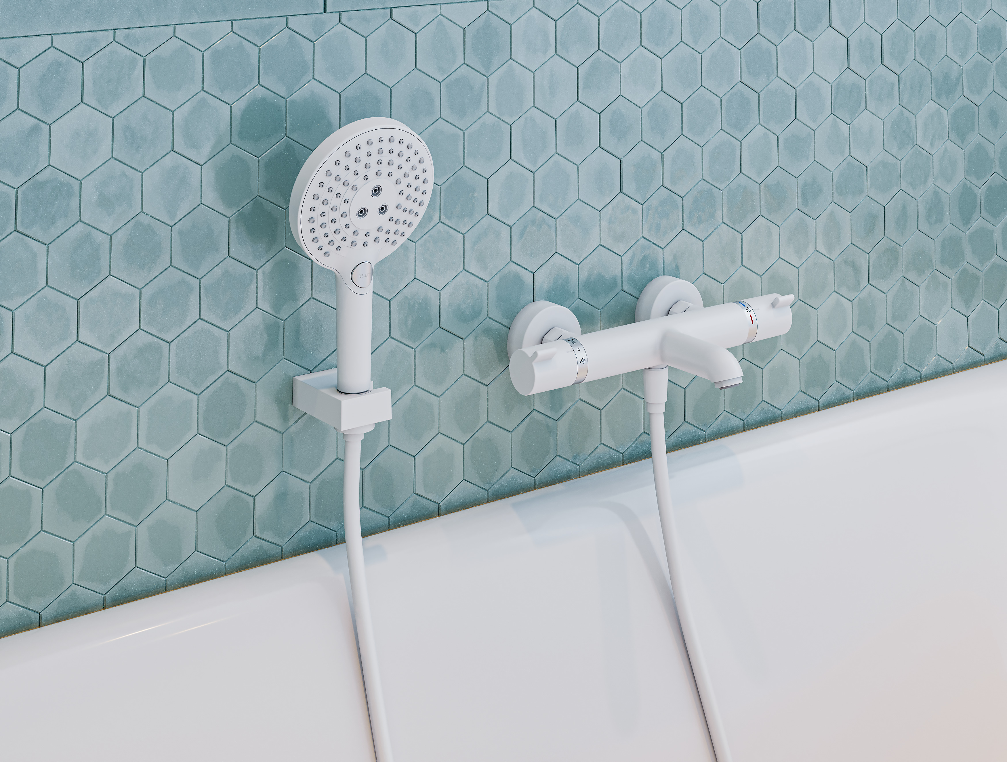 13114700 Ecostat Термостат для ванны Comfort внешнего монтажа Hansgrohe  - Вид №1