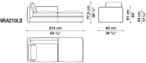 B&B Italia Модульный угловой диван из ткани Richard sun-id-1472345 - Вид №18