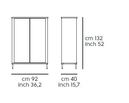 Шкаф из ткани с распашными дверцами Midj ARCH-00013196 - Вид №2