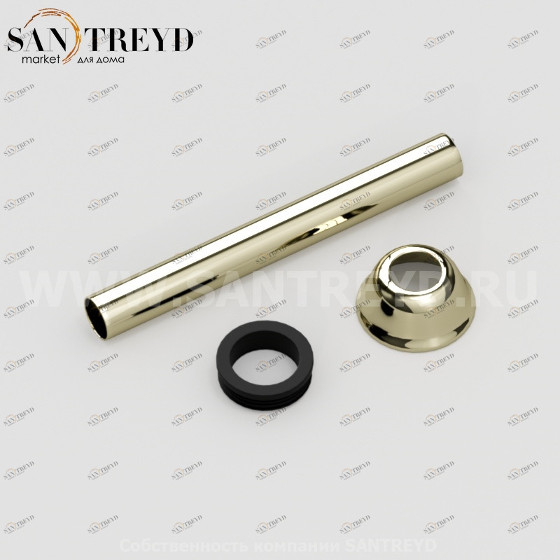 755291 Соединение для выпуска из латуни 40 мм для унитаза, цвет Золотистый Kerasan ACCESSORIES Италия