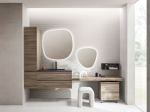 Термо текстурированный подвесной умывальник