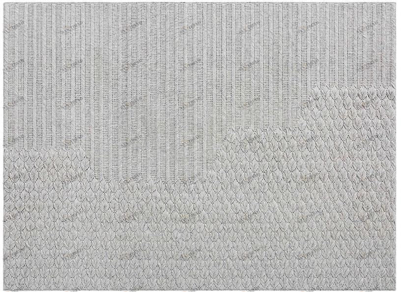 GAN Однотонный прямоугольный шерстяной коврик в современном стиле sun-id-1487332