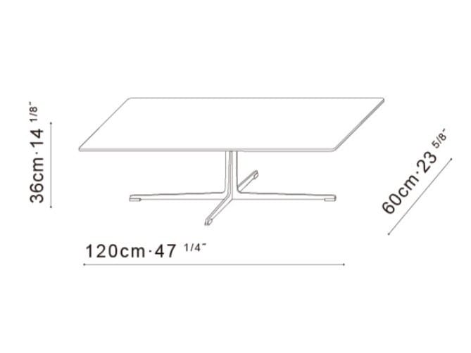 Журнальный столик из шпона CAMERICH VARY ARCH-00098406 - Вид №2