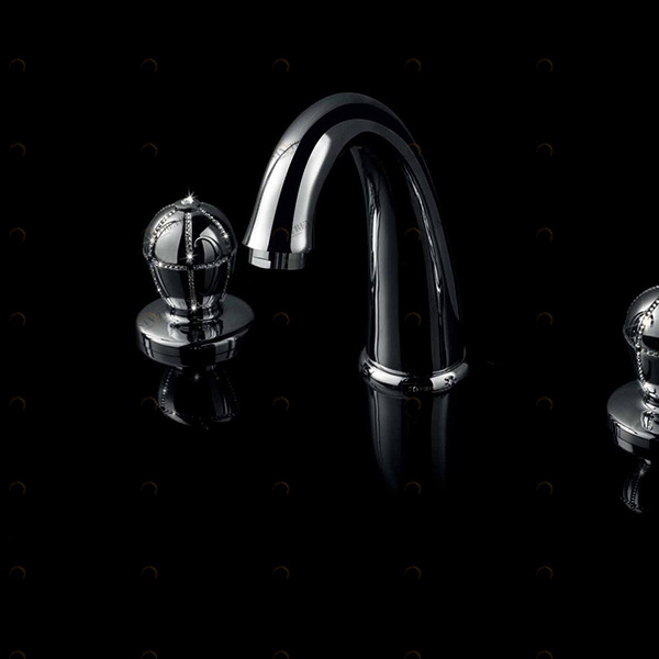 Смеситель для раковины на 3 отверстия с автоматическим сливом 75.075 MAIER 75 KLASS 75075