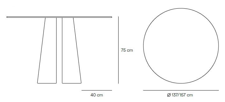 Круглый деревянный обеденный стол TEULAT Cep ARCH-00124120 - Вид №27