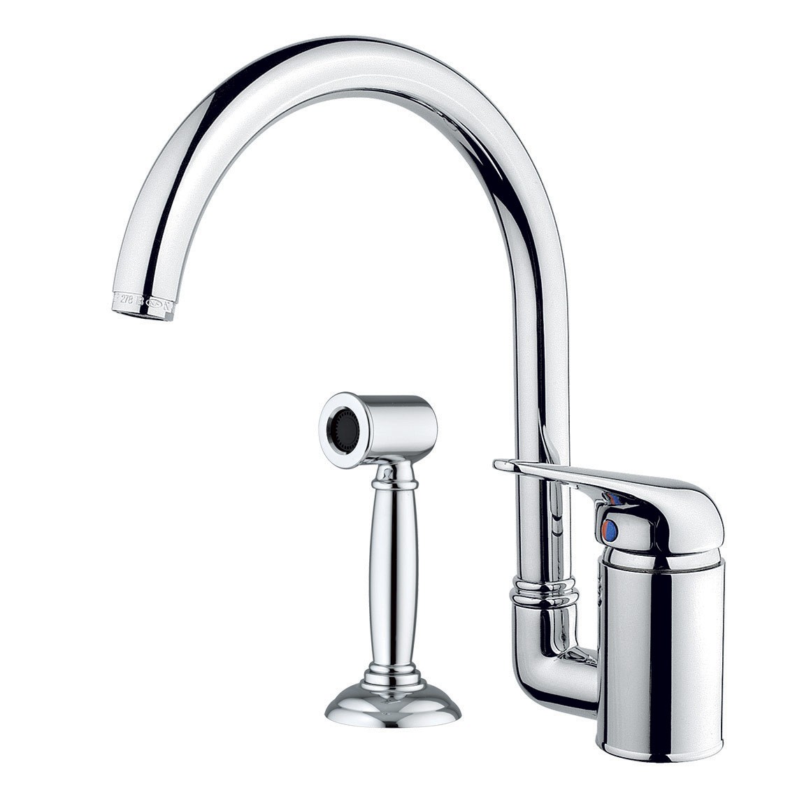 4308WS ** 58 Смеситель для мойки на одно отверстие с боковой душевой лейкой Nicolazzi Series Modern 