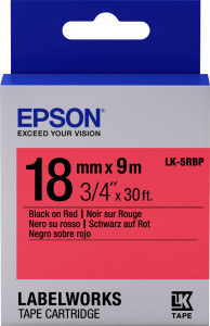 C53S655002 tape - lk5rbp pastel blk/red 18/9 Epson