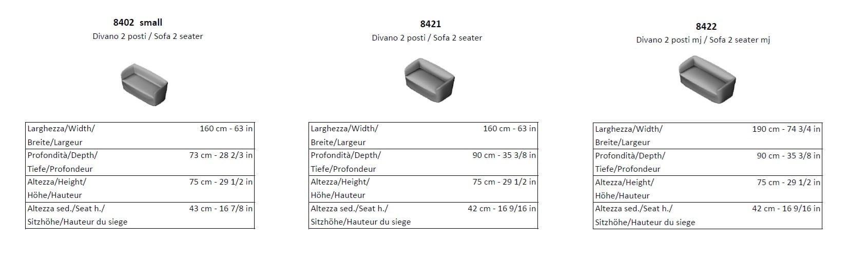 2-местный тканевый диван La Cividina Dep ARCH-00084475 - Вид №2