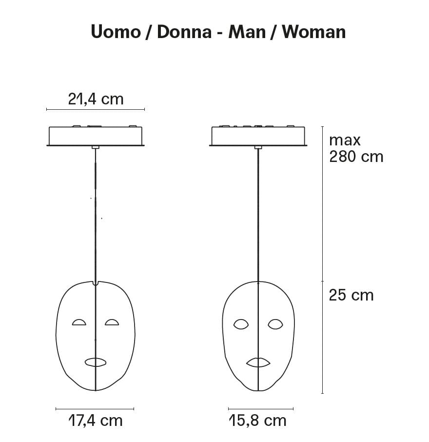 Металлический светодиодный подвесной светильник FontanaArte TUTTI ARCH-00037333 - Вид №6