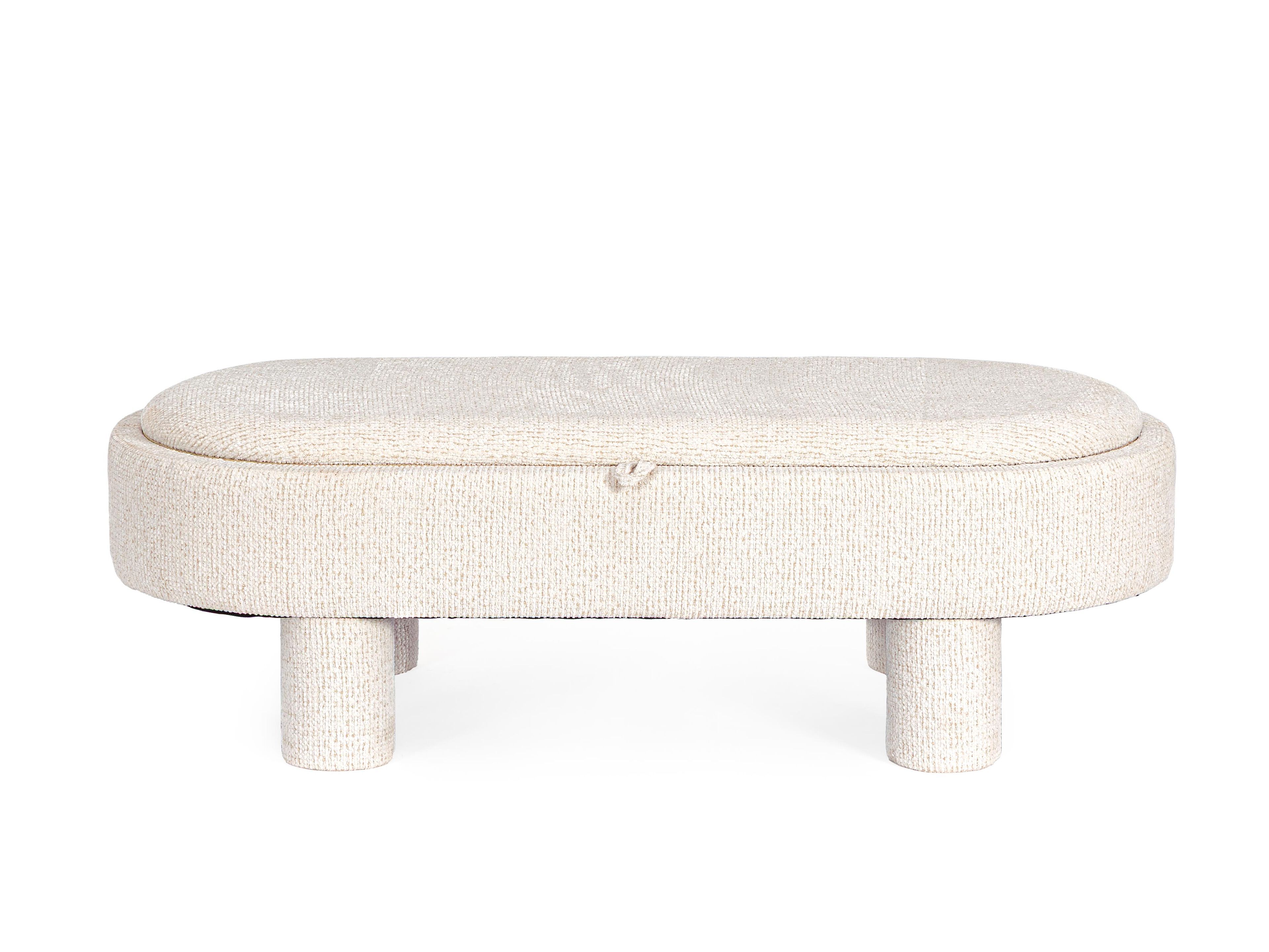 Овальный пуф из ткани BIZZOTTO TANYA ARCH-00020928 - Вид №4