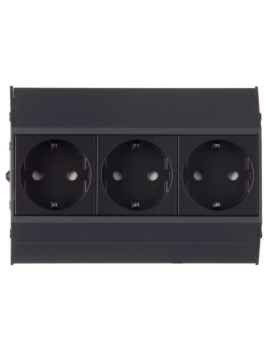 Блок электрических розеток Aspect 12053 Anthracite NAVAKO 