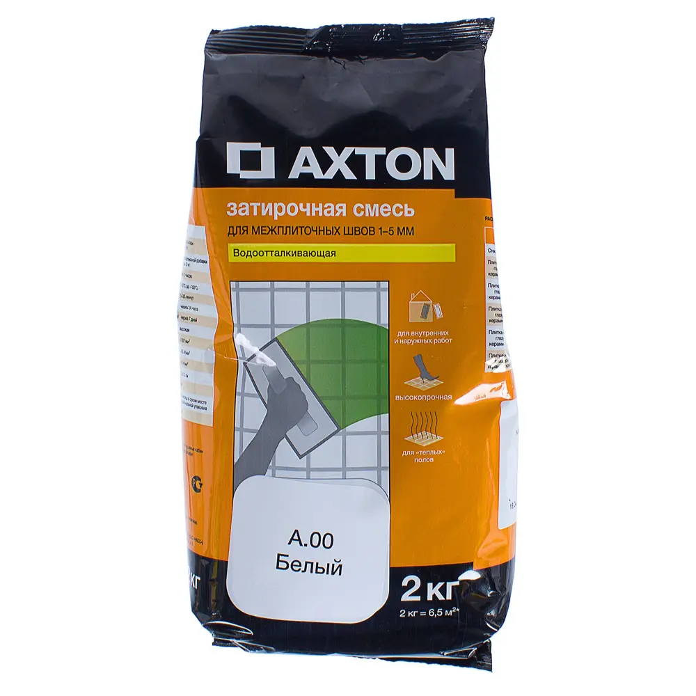 Затирка цементная Axton А.00 2 кг цвет белый Без серии STLM-2097912 - Вид №1
