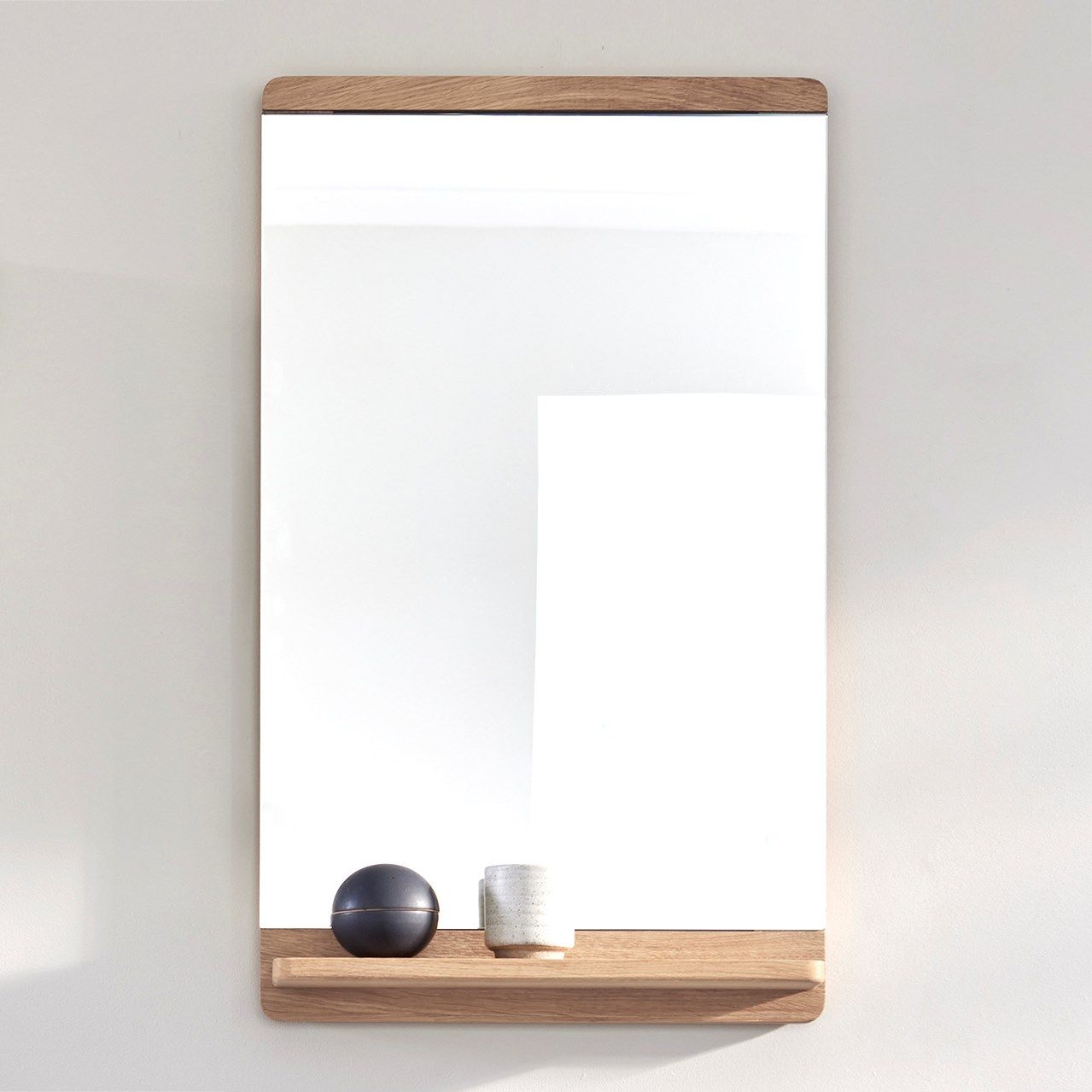 Прямоугольное зеркало из дуба с полкой Form & Refine Rim ARCH-00105876 - Вид №8