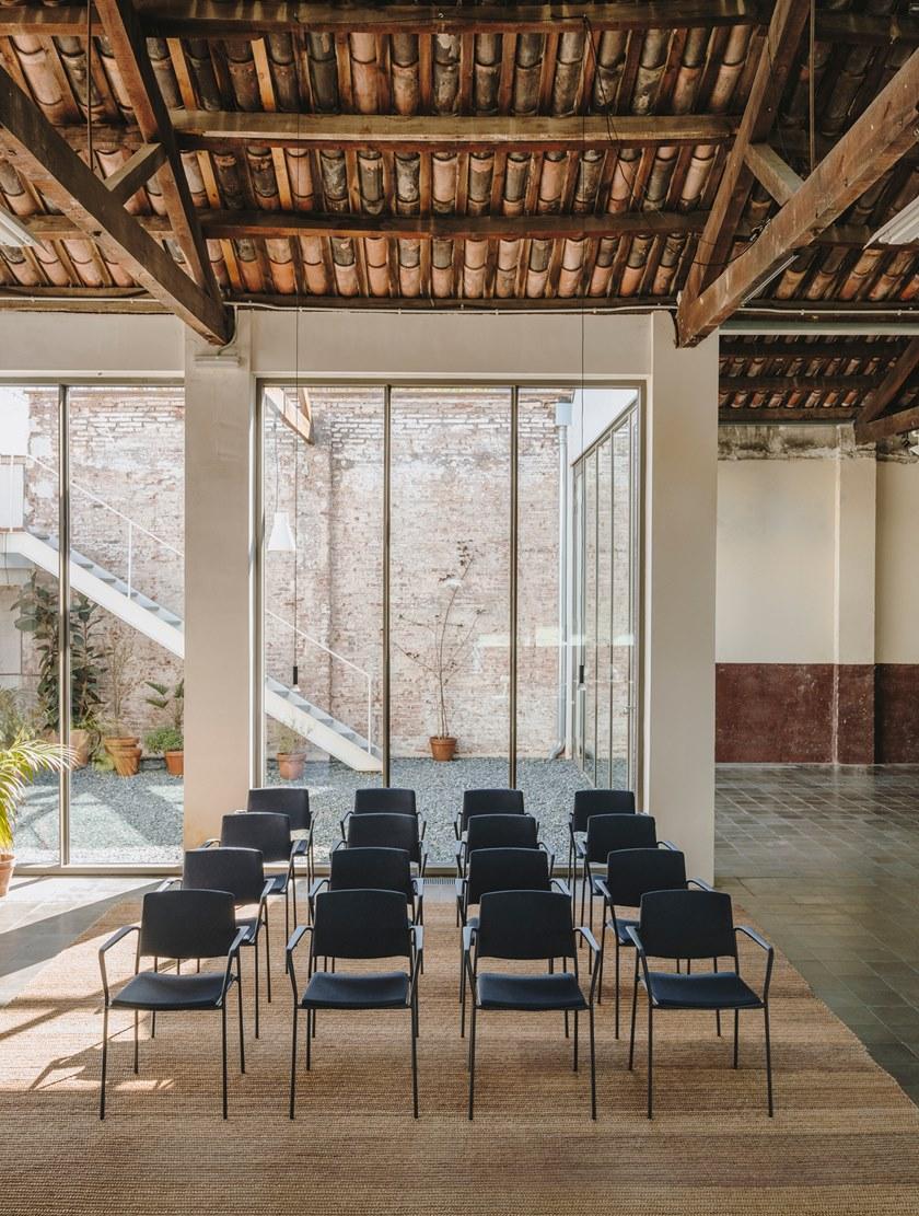 ENEA Штабелируемый тканевый стул с подлокотниками Ema sun-id-1445413 - Вид №12