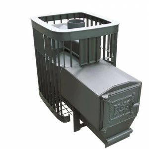 Дровяная печь для бани Варвара Мини Каменка вынос 280