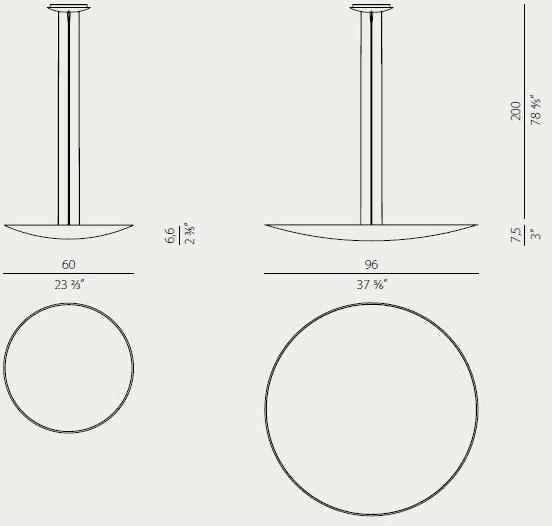 PANZERI Светодиодный подвесной светильник отраженного света Gong sun-id-1373543 - Вид №5