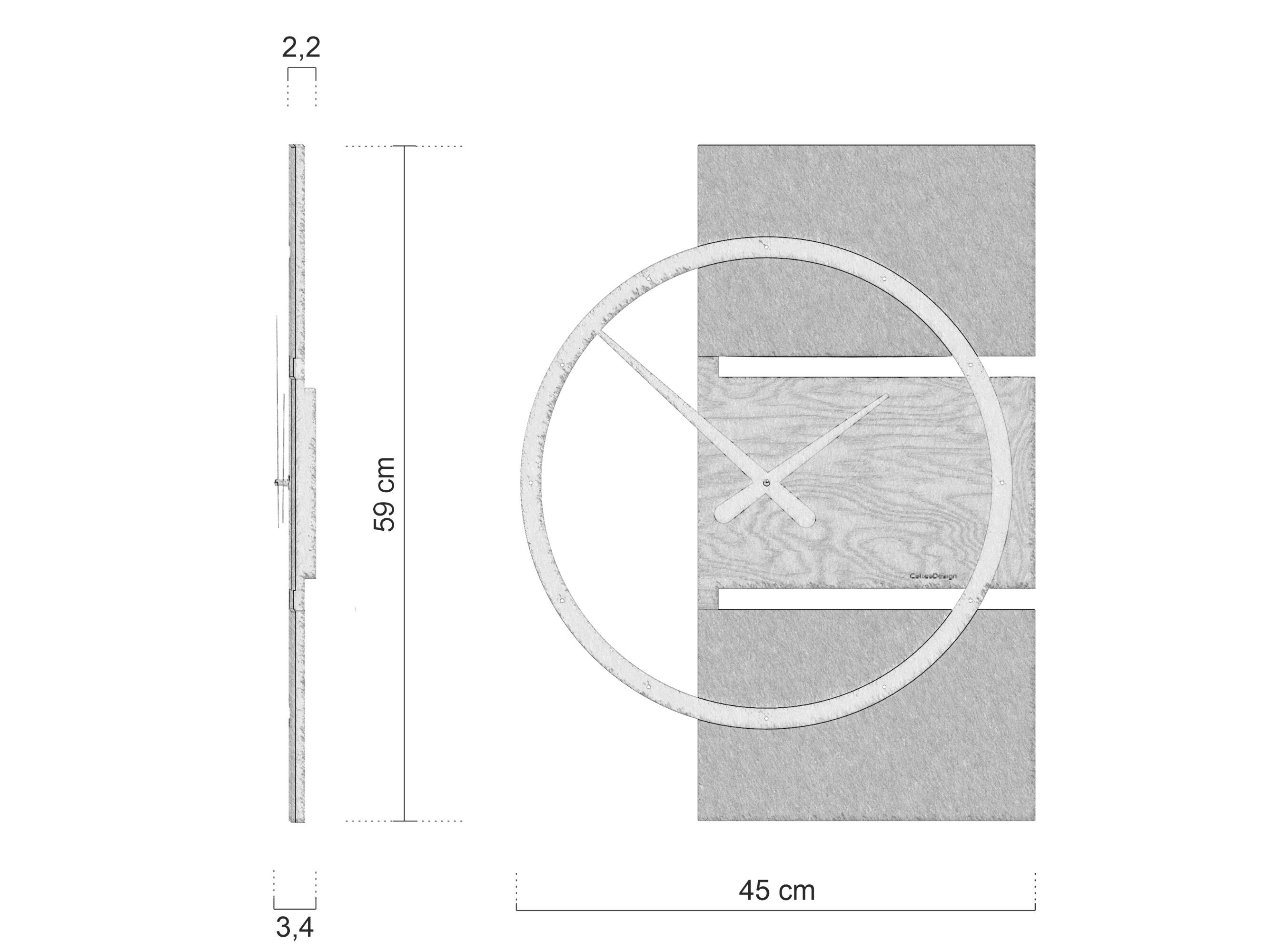 Настенные часы MDF CalleaDesign ADAM ARCH-00092967 - Вид №5