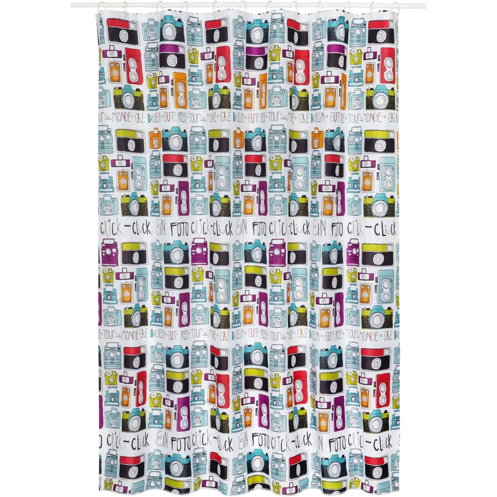 Штора для ванны Cameras, 180х180 см, полиэстер 82168033 STLM-2010899 BATH PLUS Без серии - Вид №1
