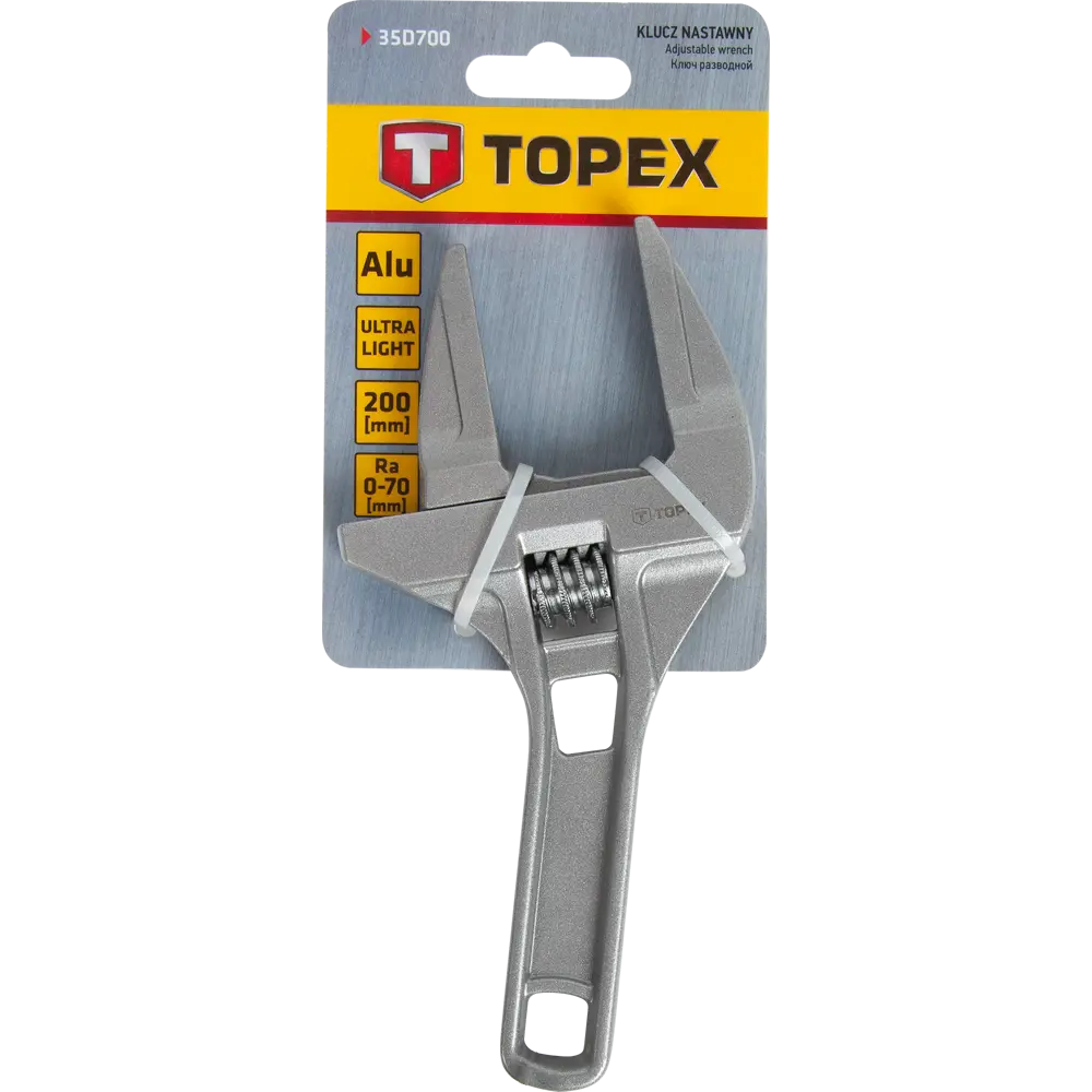 Ключ разводной Topex 35D700 захват 70 мм, длина 200 мм STLM-2207535 - Вид №2