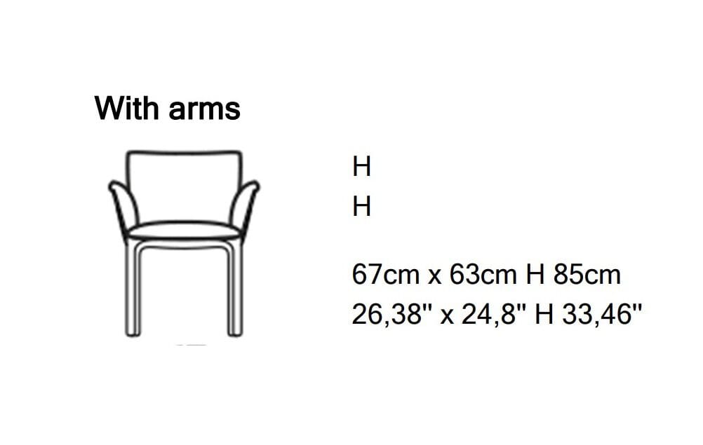 Кожаный стул с подлокотниками Natuzzi Italia Янтарь ARCH-00087104 - Вид №2