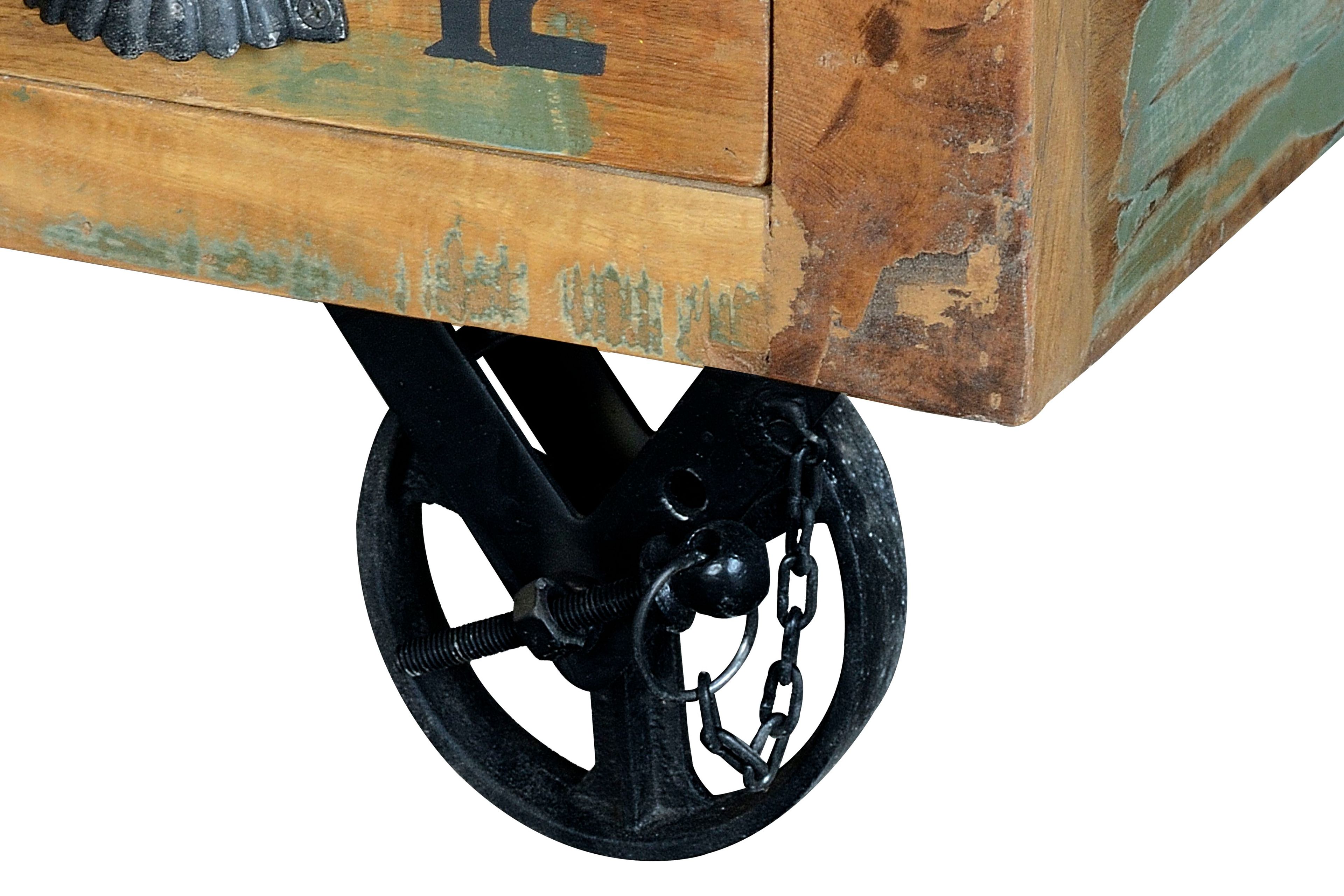 Деревянный прямоугольный журнальный столик с колесами Giner y Colomer Verrier ARCH-00130214 - Вид №7