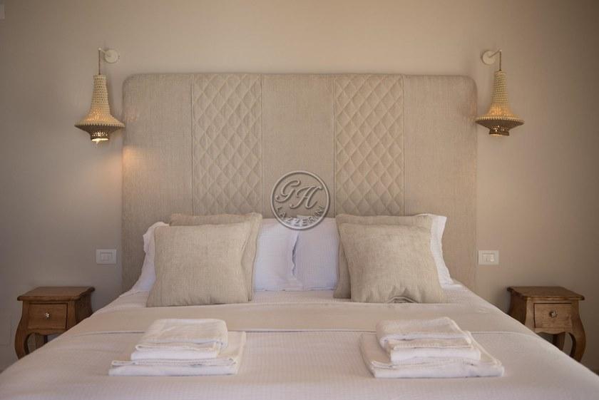 GH LAZZERINI Двуспальная кровать из ткани с мягким изголовьем sun-id-1422896 - Вид №1