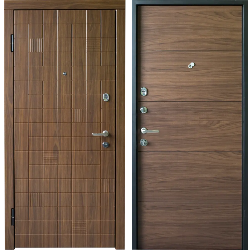 Дверь входная металлическая Модерн, 960 мм, левая, цвет орех BELWOODDOORS STLM-2166621