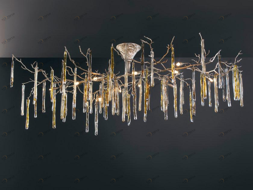 Serip Бронзовый потолочный светильник ручной работы Glamour Pl329/12