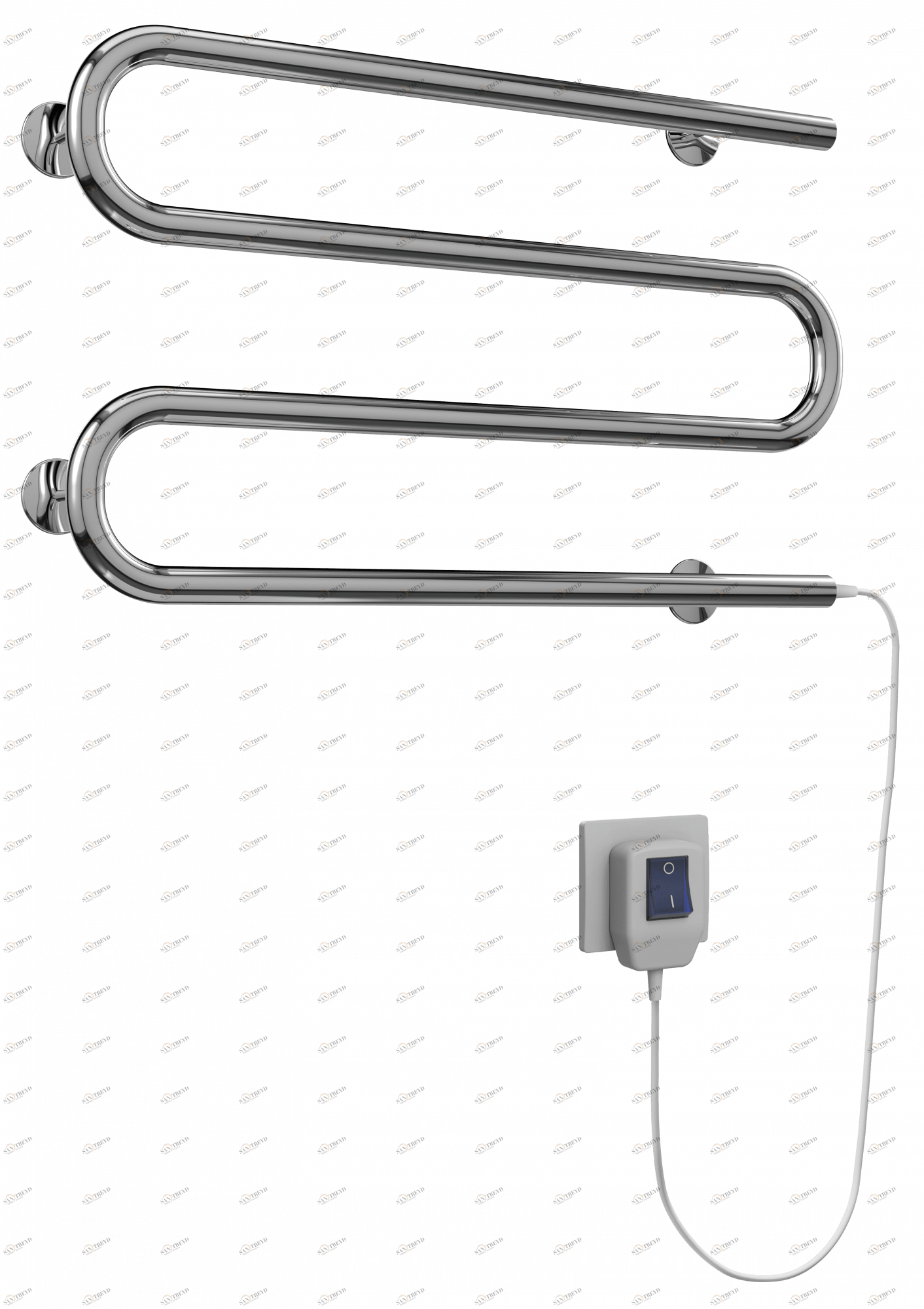 4620768883927 ЭЛЕКТРИКА Электро 25 М-обр 600х350 Полотенцесушитель TERMINUS Нержавеющая сталь 