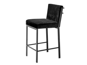Мягкий барный стул со спинкой