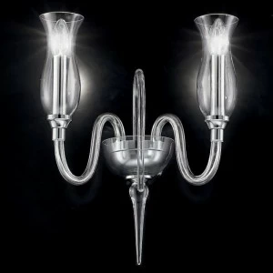 Бра 1020/A2 K CR от Sylcom SYLCOM СВЕЧА 245925 Прозрачный;хром