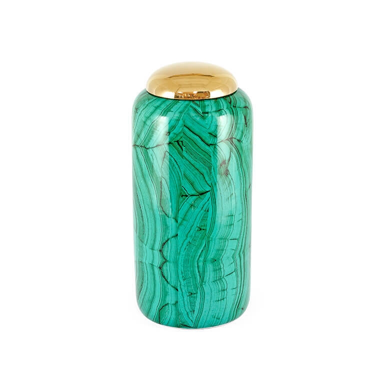 200810-89 ABHIKA КОРОБКА ПЕЧЕНЬЯ AGATA MD GREEN/GOLD 