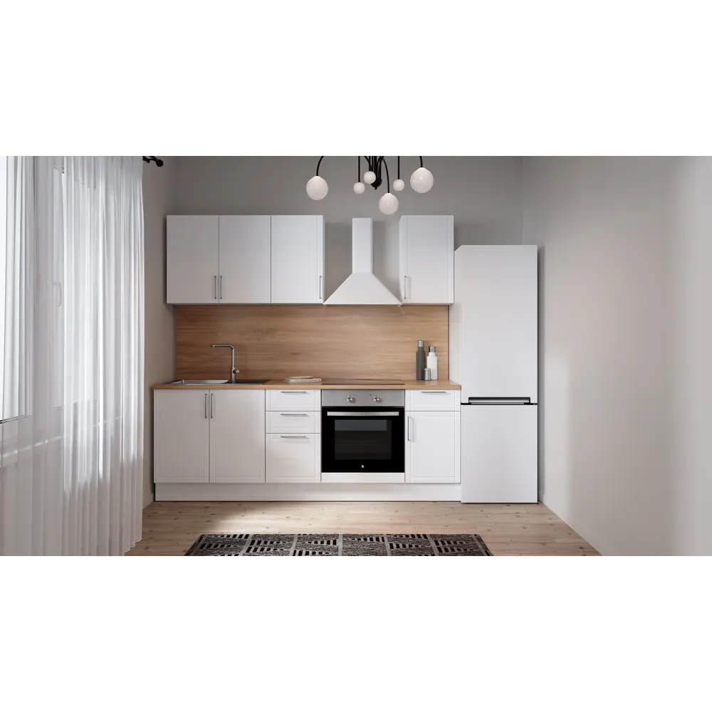 Напольный шкаф 1 ящик Агидель 40x82.5x58 см KONSENSA ЛДСП цвет белый STLM-2143397 - Вид №7