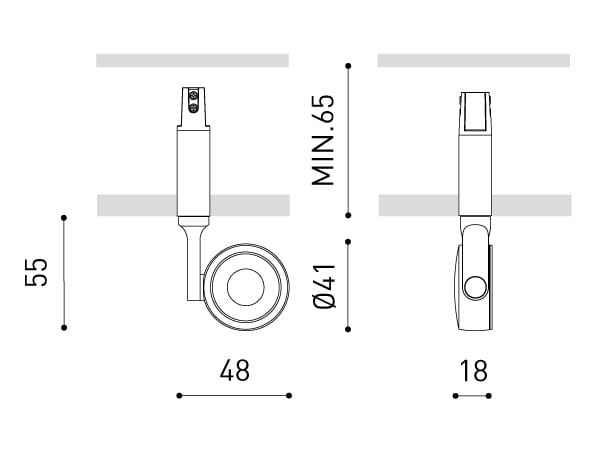 Регулируемый потолочный алюминиевый светодиодный прожектор Arkoslight Magnetic 24V System ARCH-00027842 - Вид №7