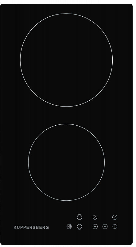 ECO 302 Электрическая независимая варочная поверхность стеклокерамическая, домино, ширина 30 см, 2 зоны ускоренного нагрева hi-light, 1 зона с двойным расширением, сенсорное управление, 3 цифровых дисплея, 9 уровней мощности, таймер, автоматика закипания Santreyd 