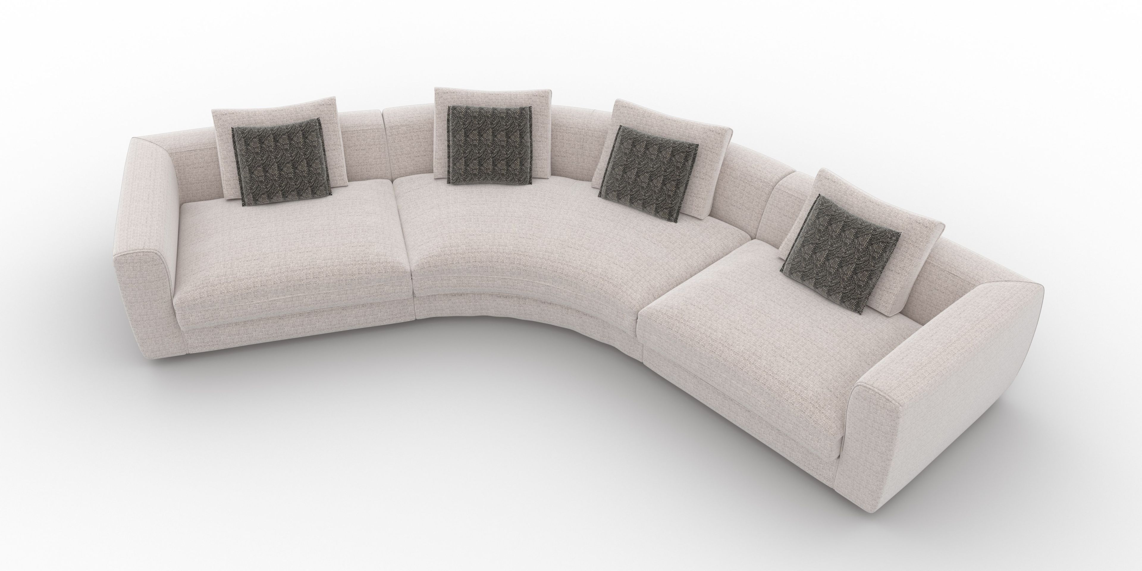 3-местный изогнутый диван CTS SALOTTI Capetown ARCH-00103319 - Вид №1