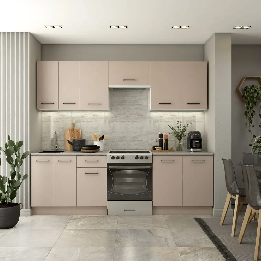 Навесной шкаф Орель 50x67.6x29 см ЛДСП цвет бежевый Santreyd STLM-2198092 - Вид №4