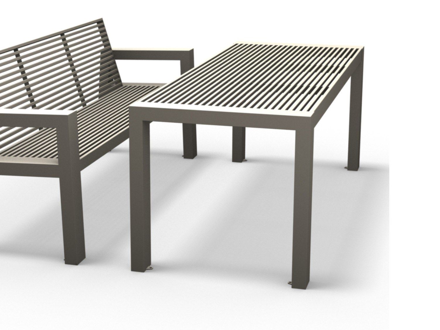 Стол для общественных мест из нержавеющей стали BENKERT BANKE Sicorum ARCH-00043236 - Вид №1