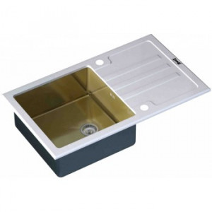 Zorg GL 7851 White bronze Мойка кухонная прямоугольная Zorg