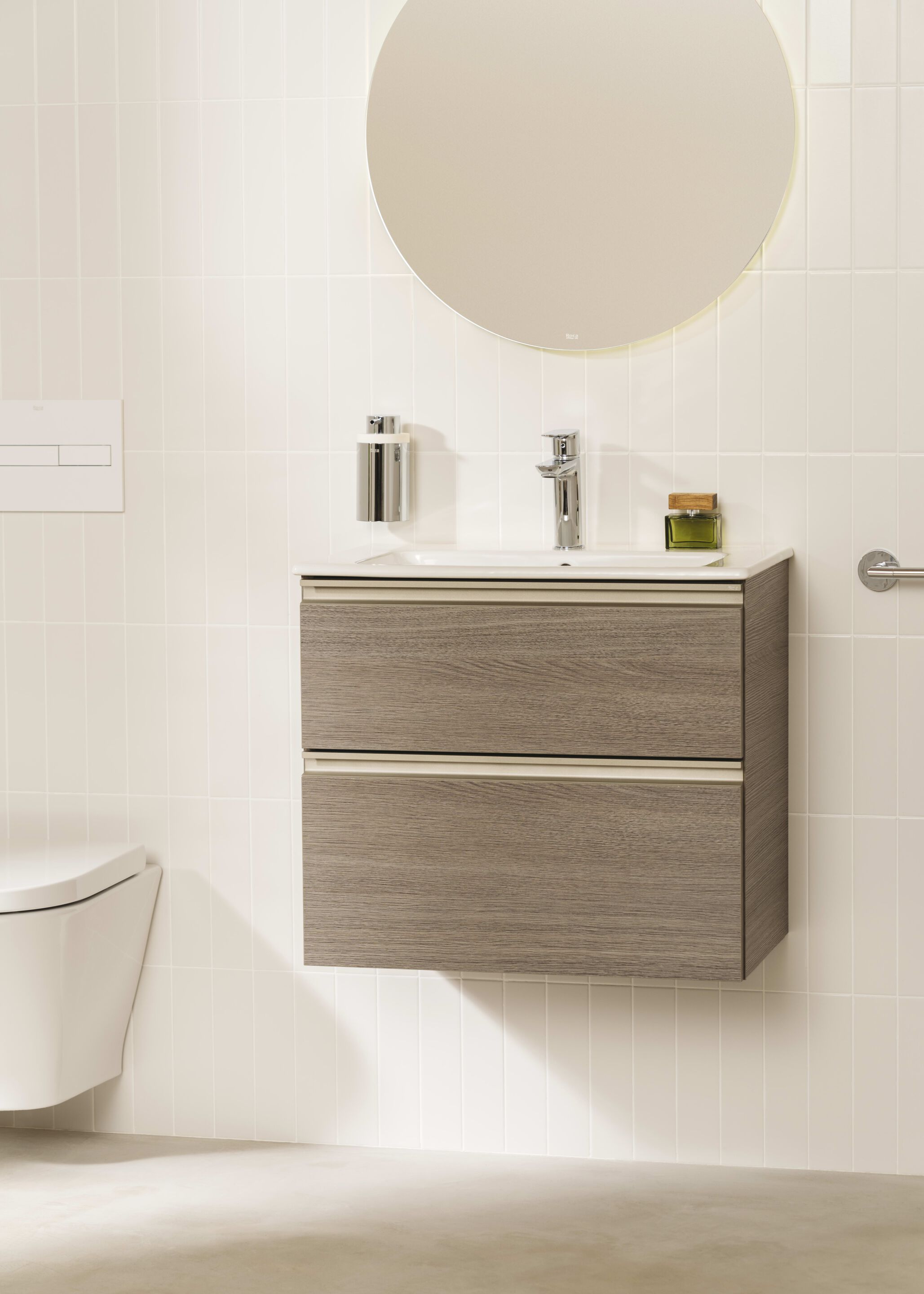 Деревянный подвесной шкаф для умывальника с выдвижными ящиками Roca The Gap ARCH-00133404