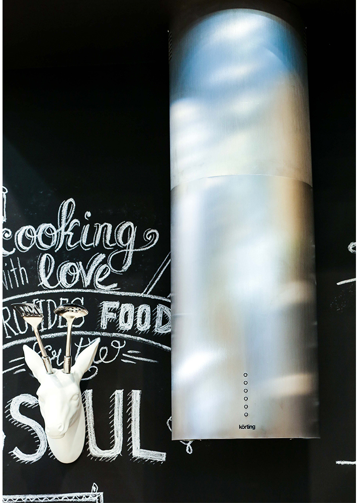 KHA 4970 X Cylinder Вытяжки / островная, 40 см, электронное управление, 4 режима, 950 м3/ч., таймер, нержавеющая сталь Korting Santreyd  - Вид №2