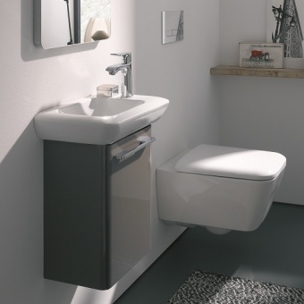 271940000 Подвесная раковина настенная прямоугольная Keramag  белая  - Вид №2